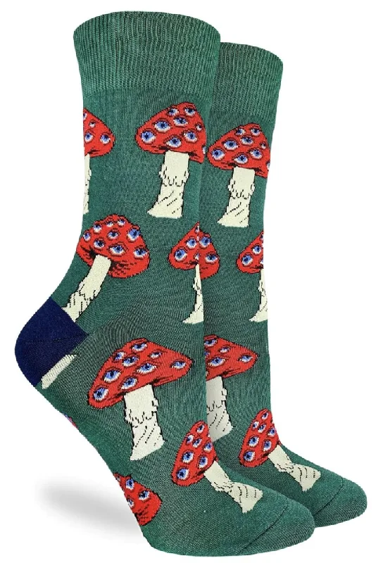 Unisex socks casual navy-Women's Magic Mushrooms Crew Sock