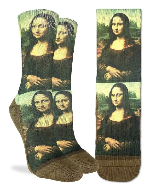 Unisex socks warm navy-Women's Mona Lisa Crew Sock