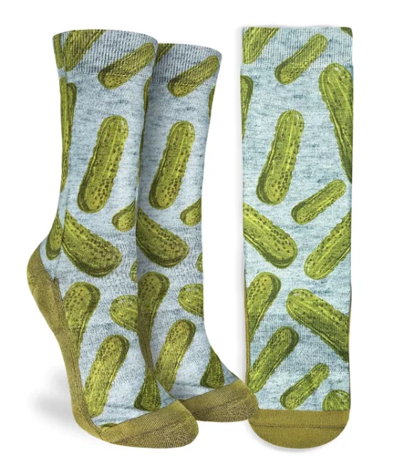 Unisex socks soft white-Women's Pickles Crew Sock