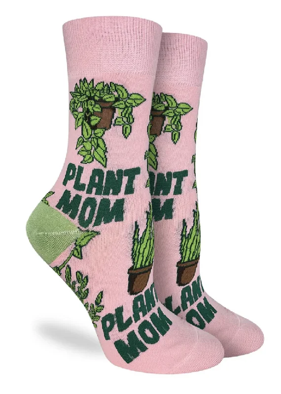 Unisex socks cozy navy-Women's Plant Mom Crew Sock