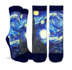 Unisex socks comfy navy-Women's Starry Night Crew Sock