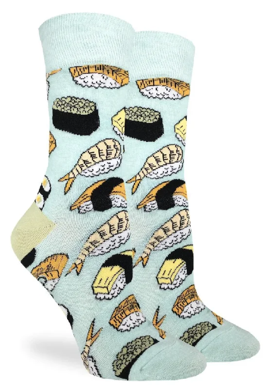 Unisex socks lightweight navy-Women's Sushi Crew Sock