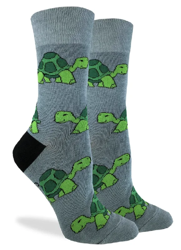 Unisex socks everyday black-Women's Turtle Crew Sock