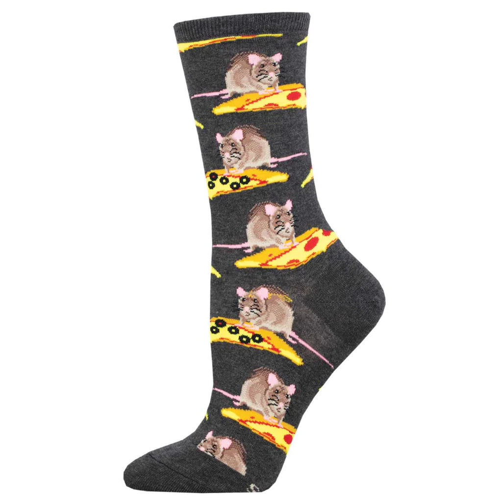 Unisex socks durable gray-You Wanna Pizza Me? | Women's Crew