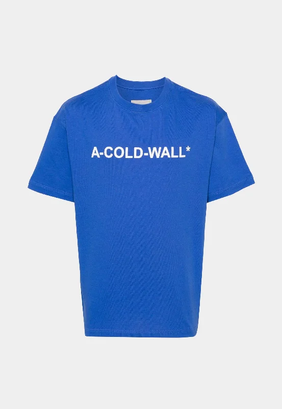 Men's T-shirts comfy black-A Cold Wall Essentials Logo T-Shirt Volt Blue