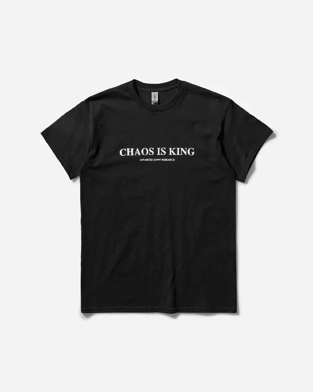 Men's T-shirts comfy navy-Chaos is King T-Shirt Black