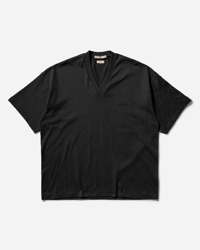 Men's T-shirts comfy black-Men's Fear of God Athletics V-Neck T-Shirt Black