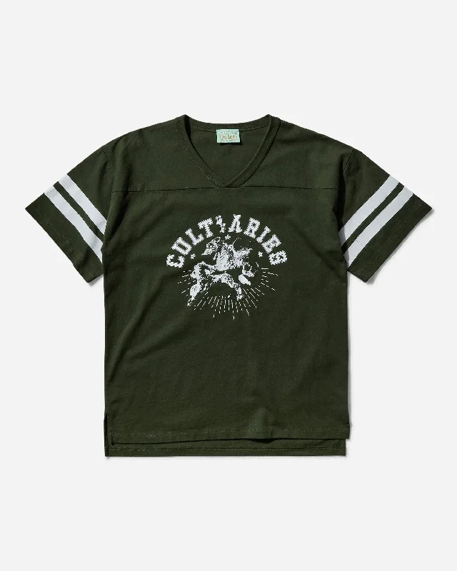 Men's T-shirts comfy navy-Men's Cult of Varsity T-Shirt Forest Green