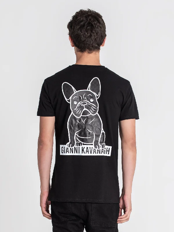 Men's T-shirts breathable black-Black Clone Woof Tee