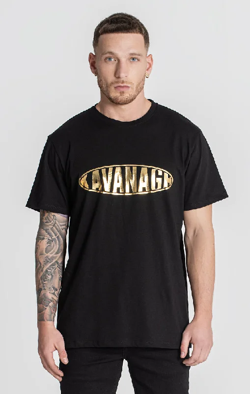 Men's T-shirts everyday tan-Black Fisheye Luxe Tee