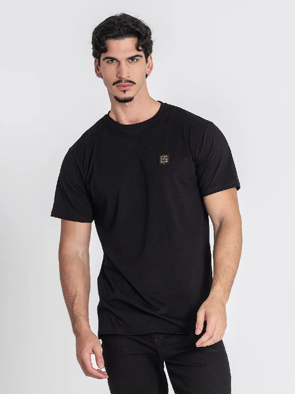 Men's T-shirts lightweight navy-Black GK Plaque Tee