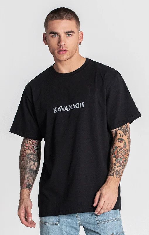 Men's T-shirts slim black-Black Goosebumps Tee