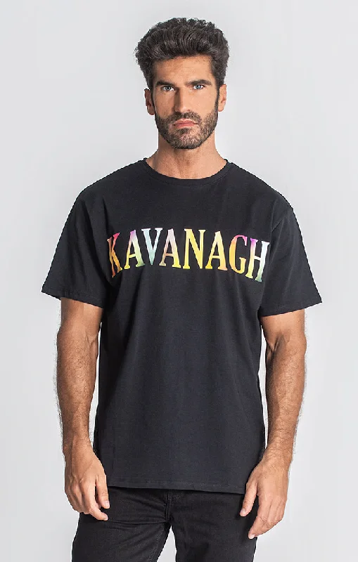 Men's T-shirts lightweight tan-Black Mumbai KAVANAGH Tee