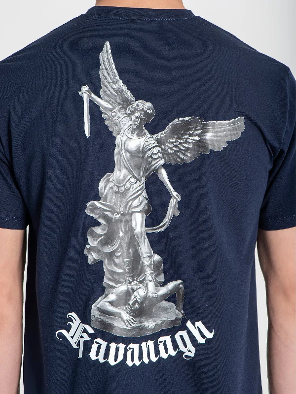 Men's T-shirts lightweight navy-Blue Warrior Angel Tee