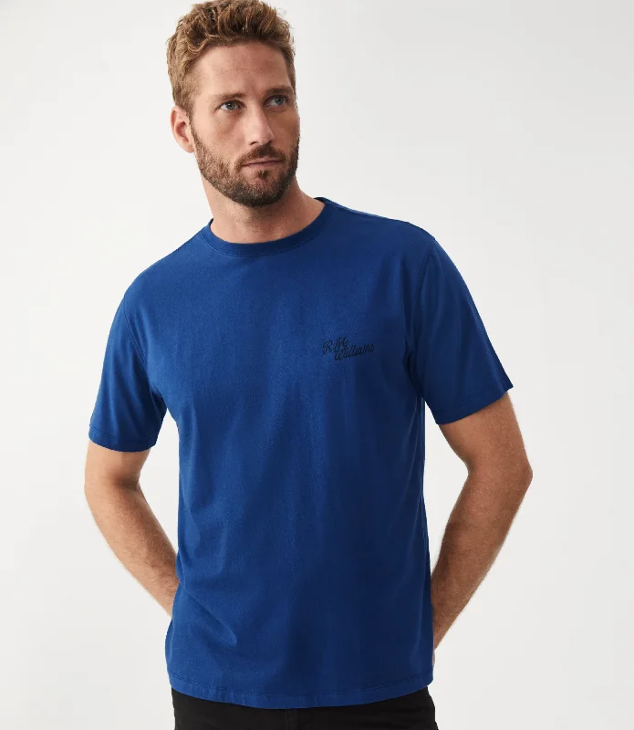 Men's T-shirts breathable black-Byron Tee - Blue/Black