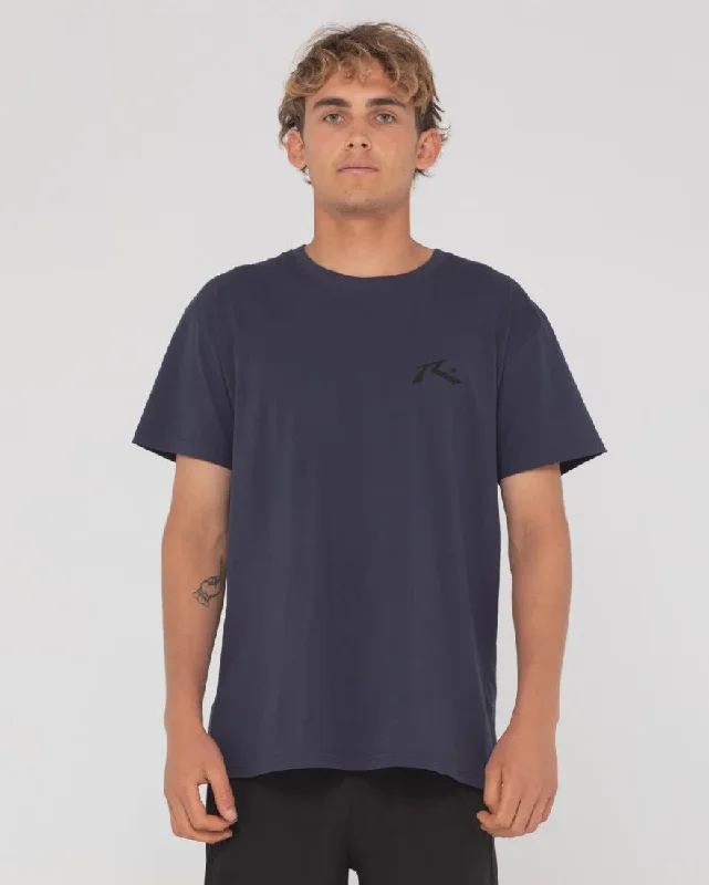 Men's T-shirts comfy white-Competition S/S Tee - Navy/Black