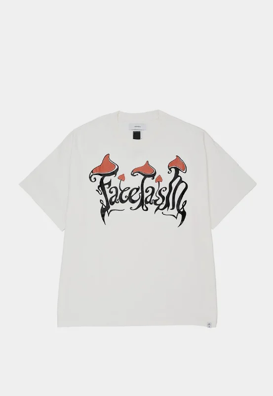 Facetasm Mushroom Tee White