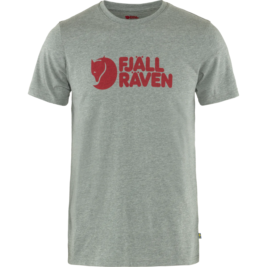 Men's T-shirts breathable white-Fjallraven Logo Tee - Grey Melange