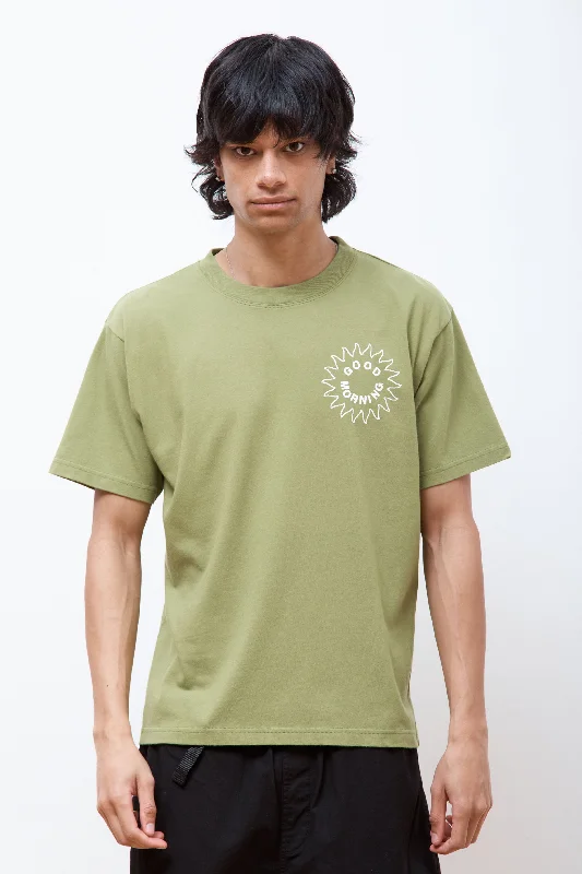 Men's T-shirts soft tan-Sun Logo SS Tee Herbal