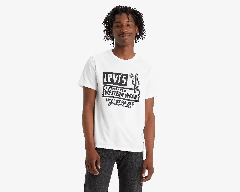 Men's T-shirts everyday white-Graphic Crew Tee Western Wear