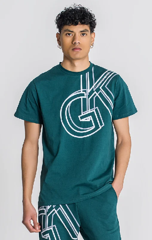 Men's T-shirts lightweight green-Green Shadow Tee