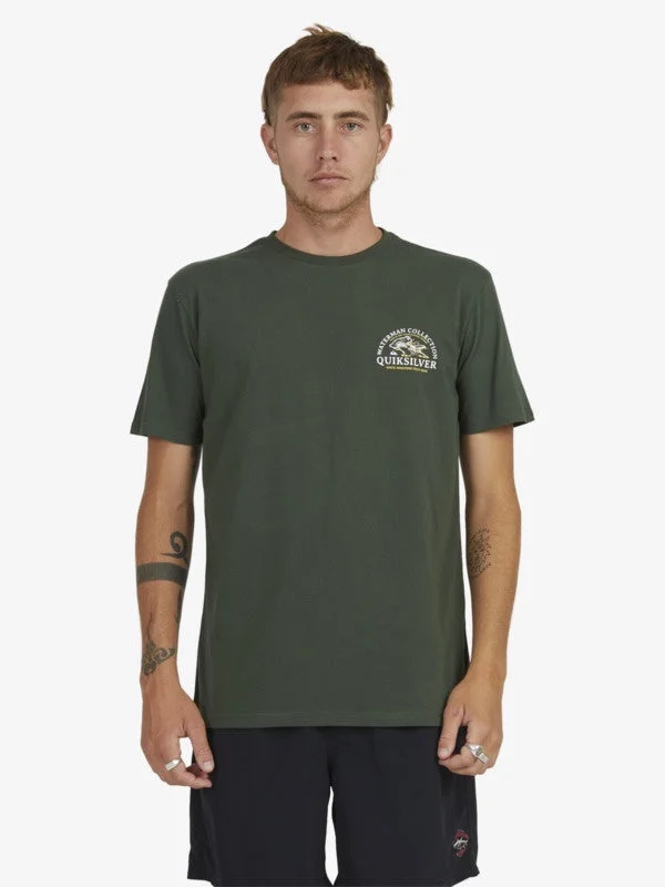 Men's T-shirts everyday green-Hammered SS Waterman Tee