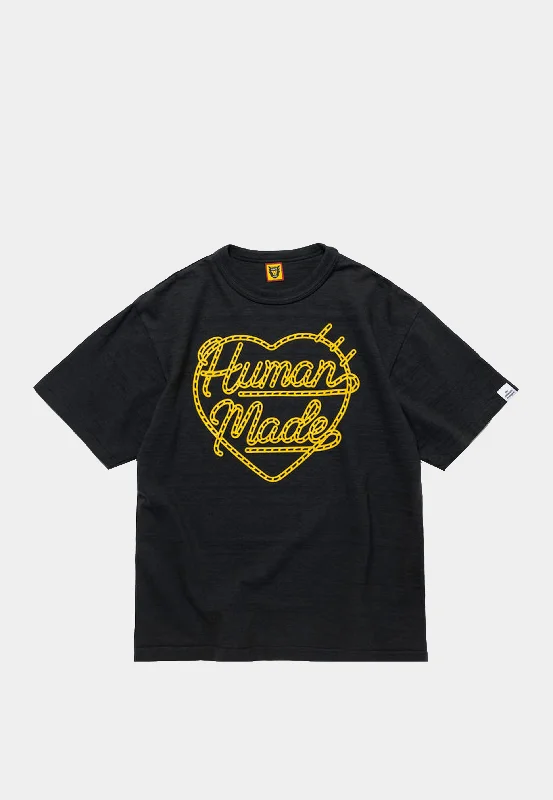 Men's T-shirts slim fit-Human Made Graphic T-Shirt #01 Black