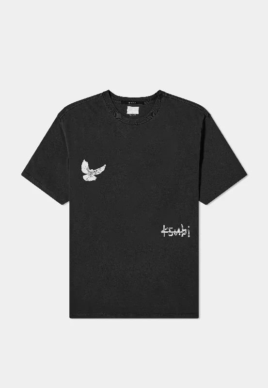 Men's T-shirts breathable navy-Ksubi Flight Kash Ss Tee Jet Black