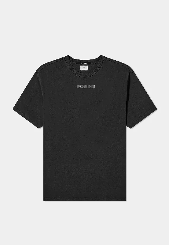 Men's T-shirts lightweight black-Ksubi Stealth Biggie Ss Tee Jet Black