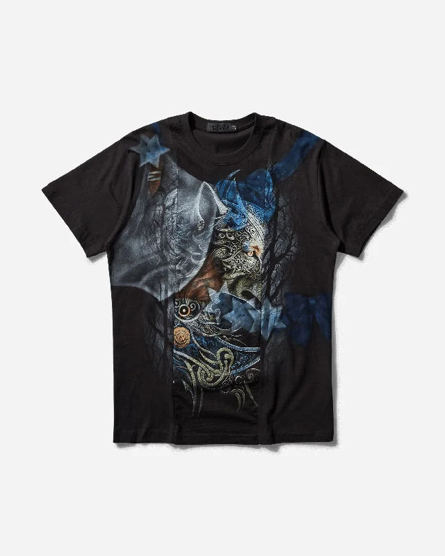 Men's T-shirts lightweight gray-Men's Mia Phantasy T-Shirt Black / Blue