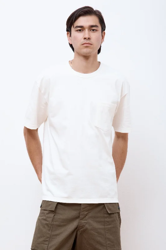 Men's T-shirts comfy gray-Pocket T-Shirt White