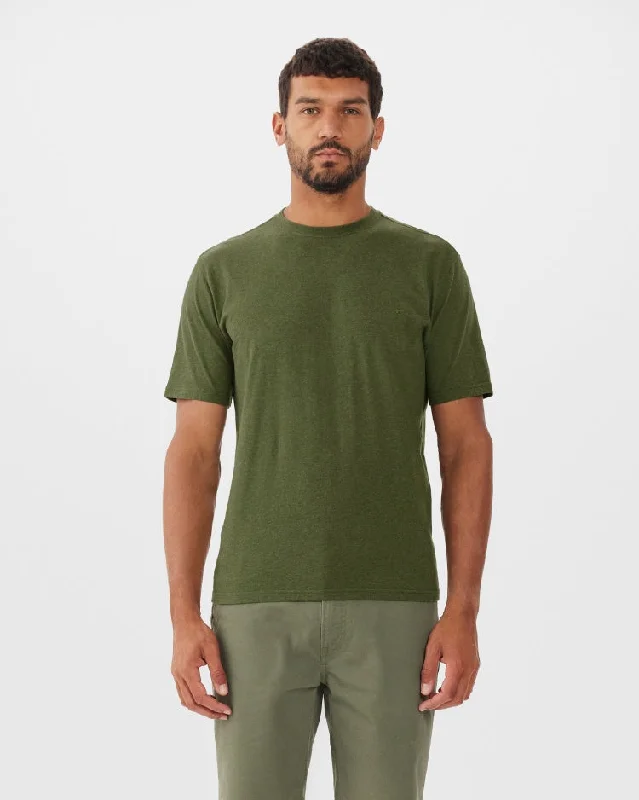 Men's T-shirts casual brown-Parson T-Shirt - Bottle Green