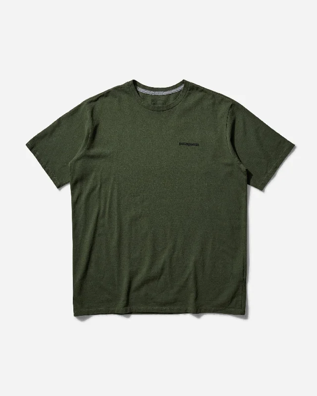 Men's T-shirts stylish tan-Men's P-6 Logo Responsibili T-Shirt Torrey Pine Green