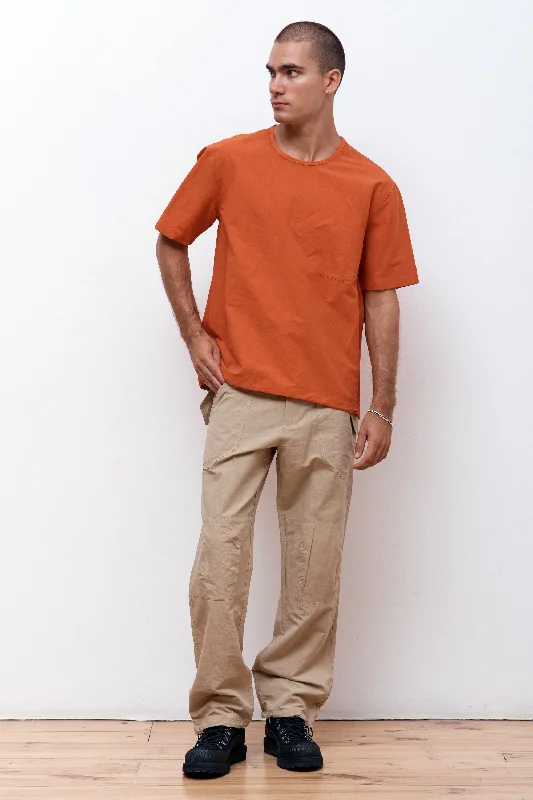 Men's T-shirts durable brown-Ari Workwear Orange