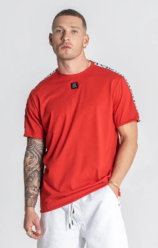 Men's T-shirts everyday tan-Red Message Tee