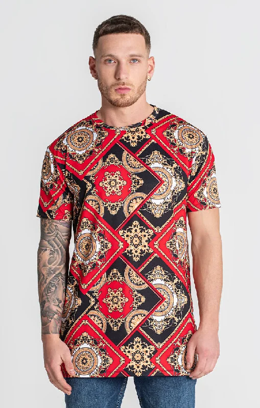 Men's T-shirts graphic black-Red Splendour Tee