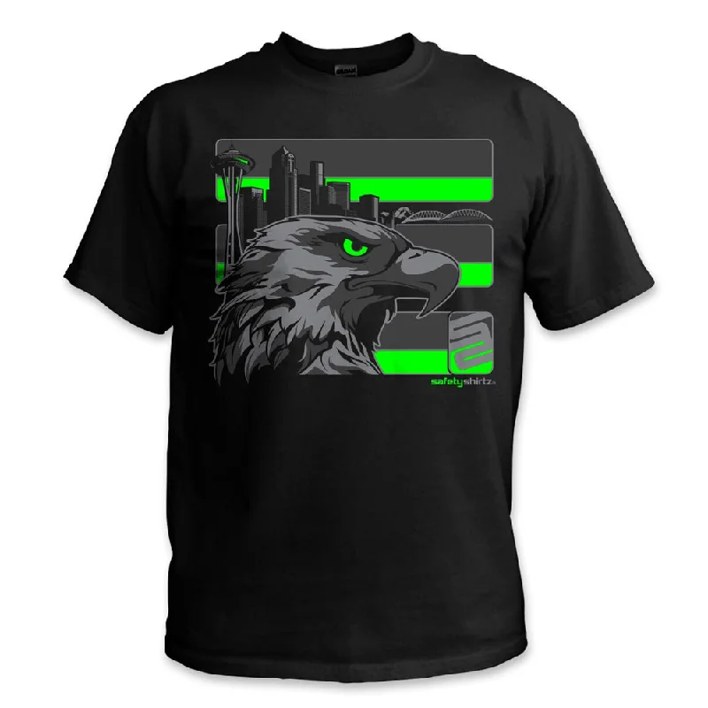 Men's T-shirts casual black-SafetyShirtz Seattle Stealth Safety T-Shirt