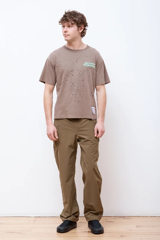 Men's T-shirts lightweight tan-MothTech T-Shirt Aged Brown