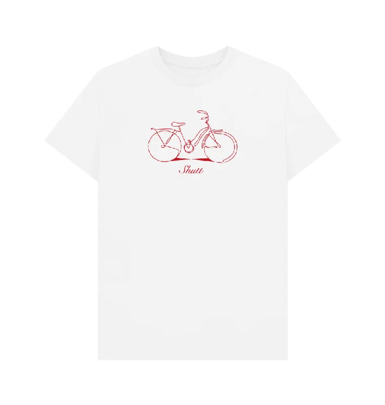 Men's T-shirts comfy white-Scribble Bike T-Shirt