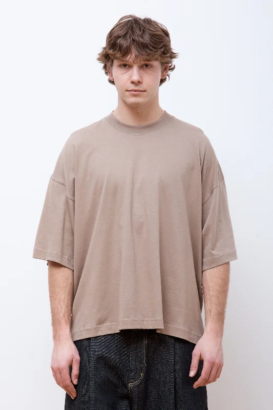 Men's T-shirts lightweight tan-Piu T-Shirt Dark Stone