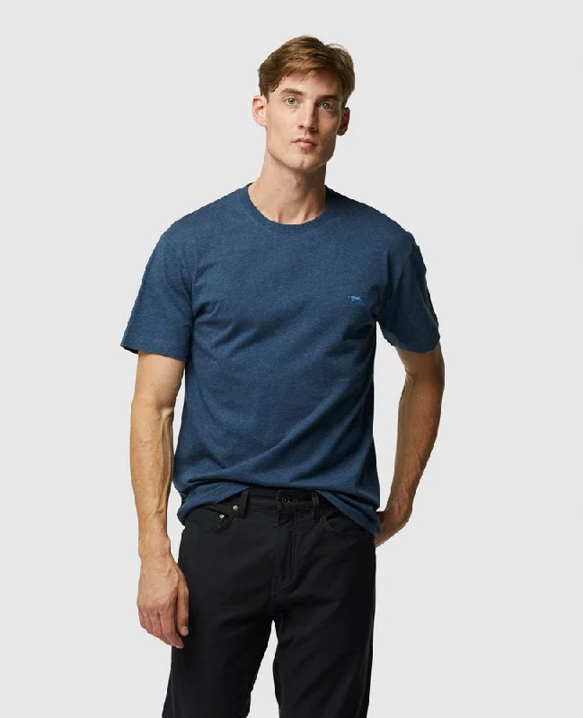 Men's T-shirts everyday green-The Gunn T-Shirt - Indigo