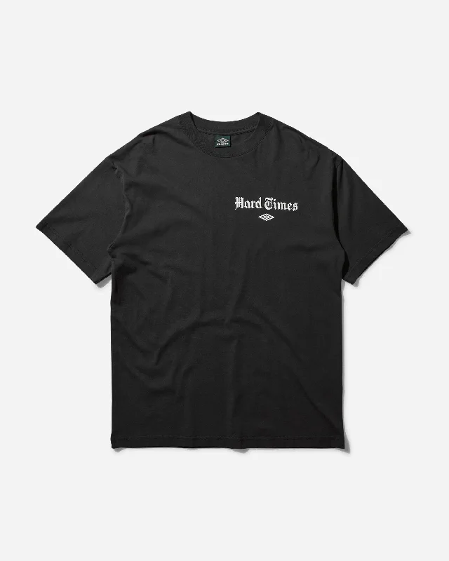 Men's T-shirts soft tan-Men's Hard Times T-Shirt Black