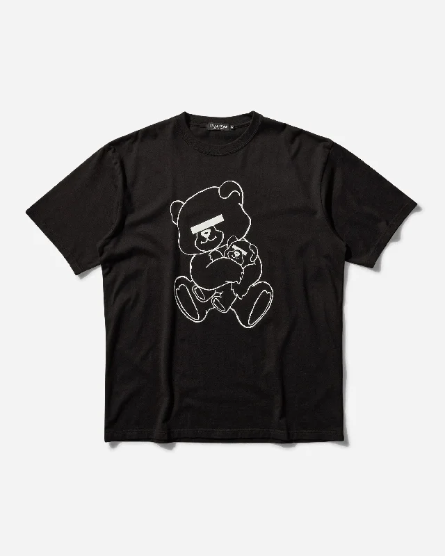 Men's T-shirts everyday white-Men's Teddy Bear Signature T-Shirt Black