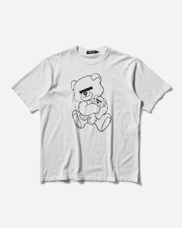 Men's T-shirts breathable navy-Men's Teddy Bear Signature T-Shirt White