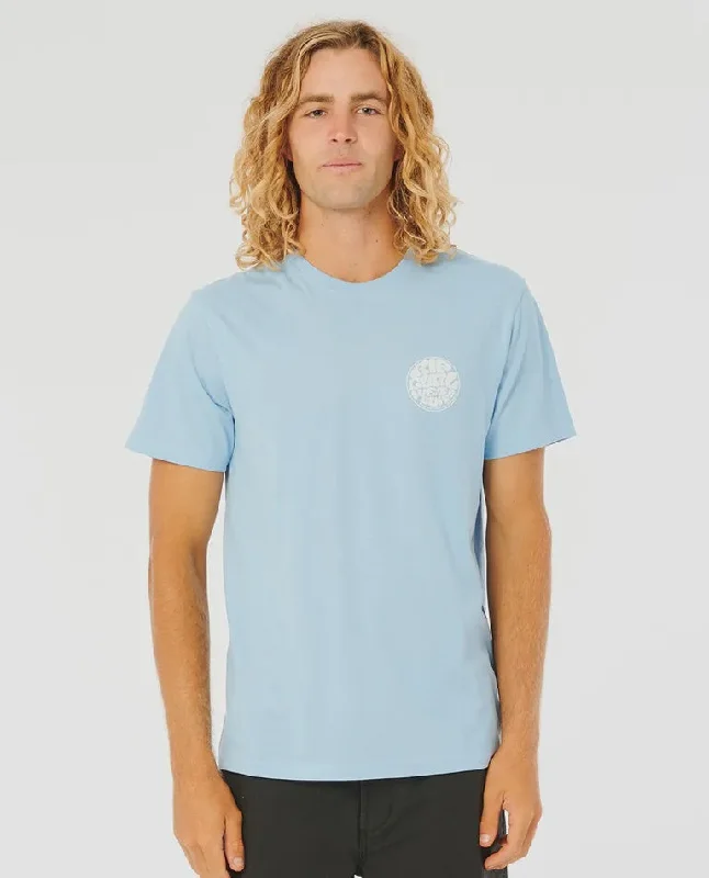 Men's T-shirts soft tan-Wetsuit Icon Tee - Bells Blue