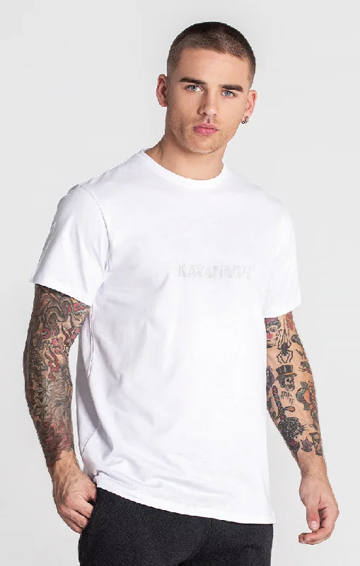 Men's T-shirts breathable gray-White Cloudy Tee