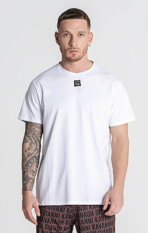 Men's T-shirts casual tan-White Core Tee