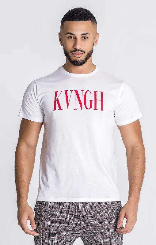 Men's T-shirts casual gray-White Acronym KVNGH Tee