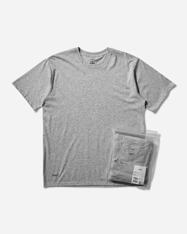 Men's T-shirts durable black-Men's Skivvies 3-Pack T-Shirt Grey