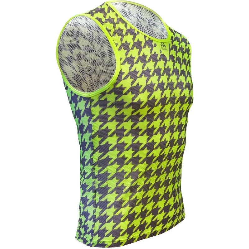 Classic Cycling Base Layer Fluo Houndstooth